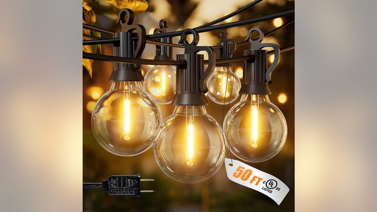 These lights brighten your patio, deck or yard.