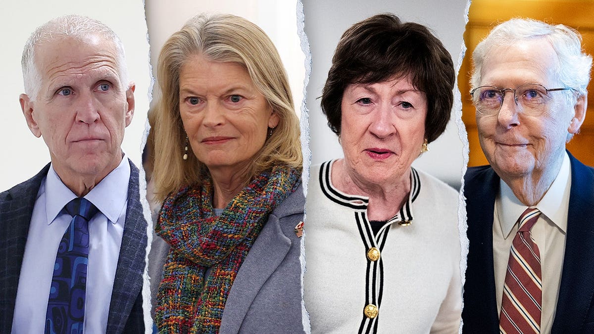 Tillis, Murkowski, Collins e McConnell se separam