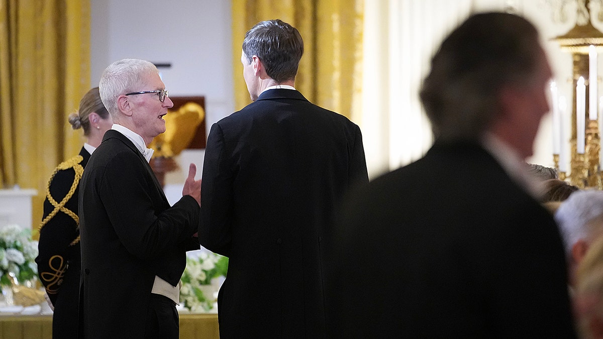 Tim Cook in formal wear at the state dinner.