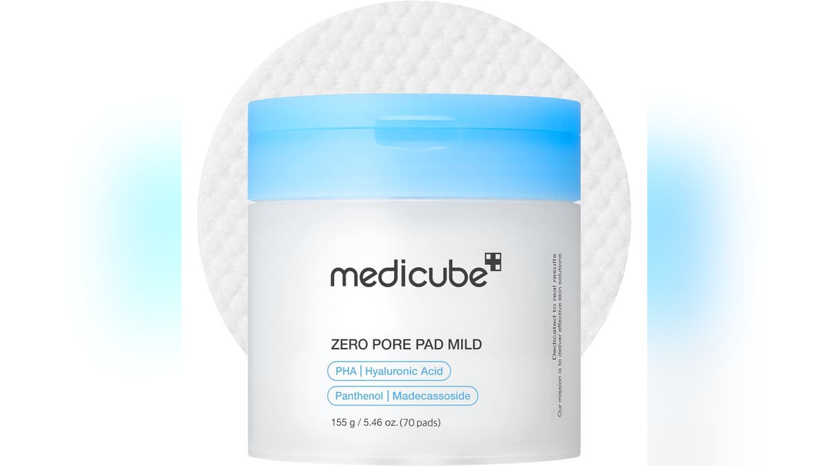 Sweep these exfoliating pads across clean, dry skin.