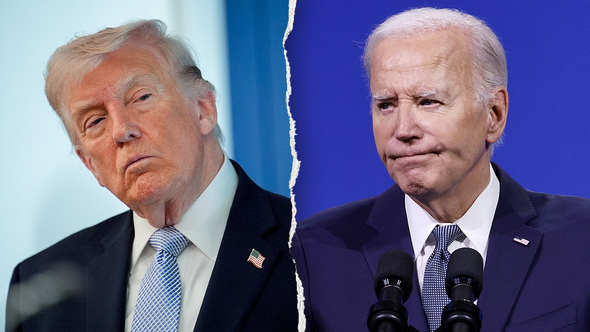 Trump and Biden split