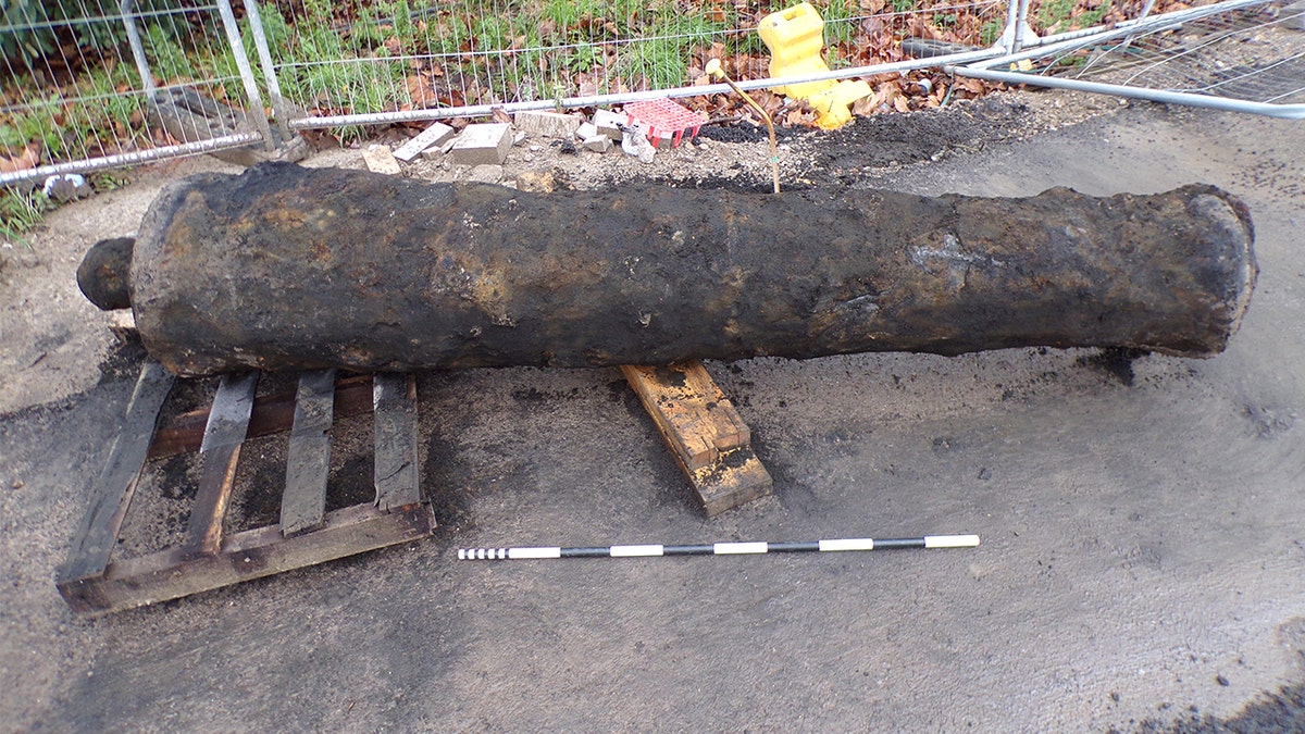 View of recovered cannon