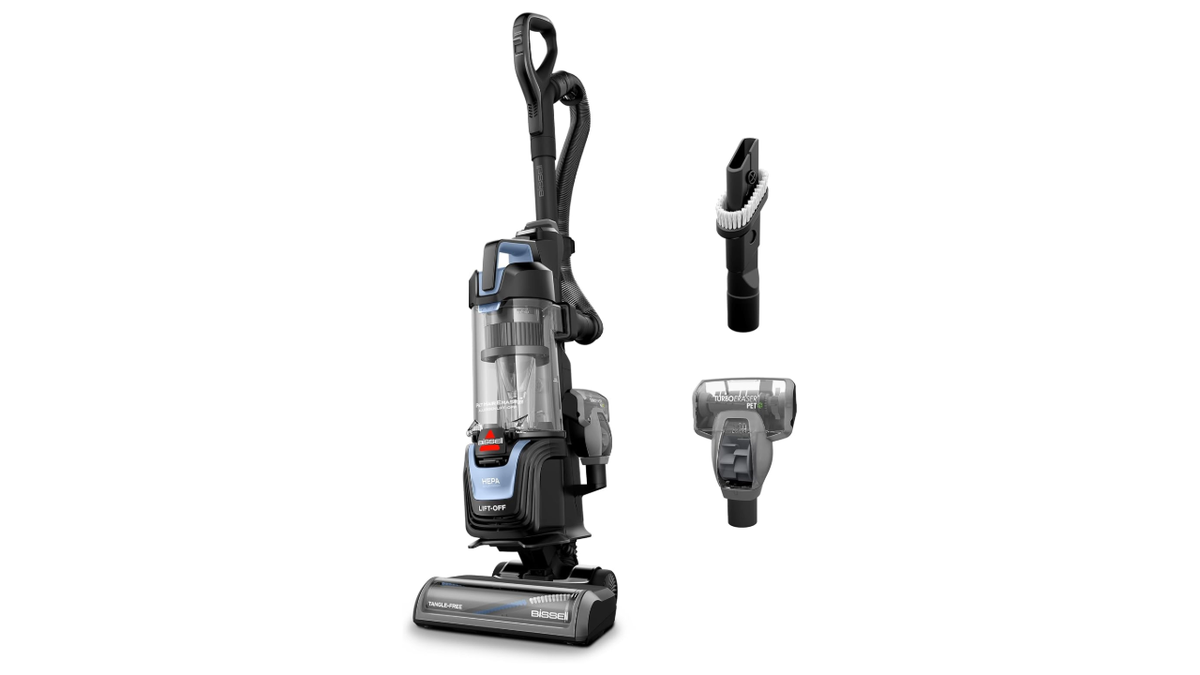 Get rid of pet hair with the help of a Bissell vacuum.