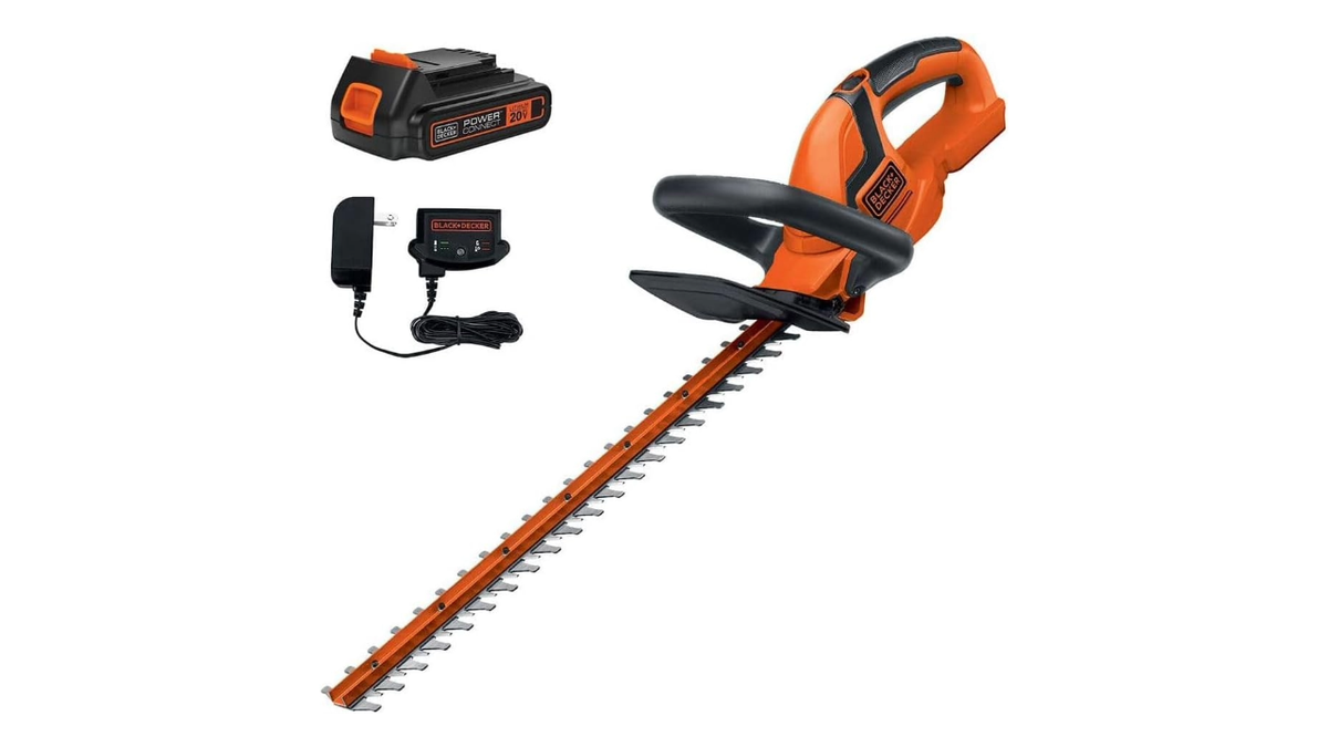 Trim hedges and shrubs cord-free.
