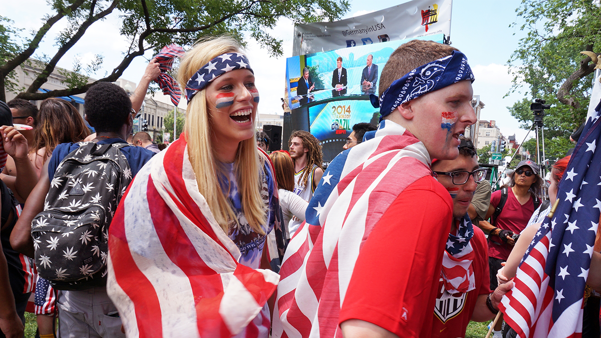 U.S. FIFA fans celebrating