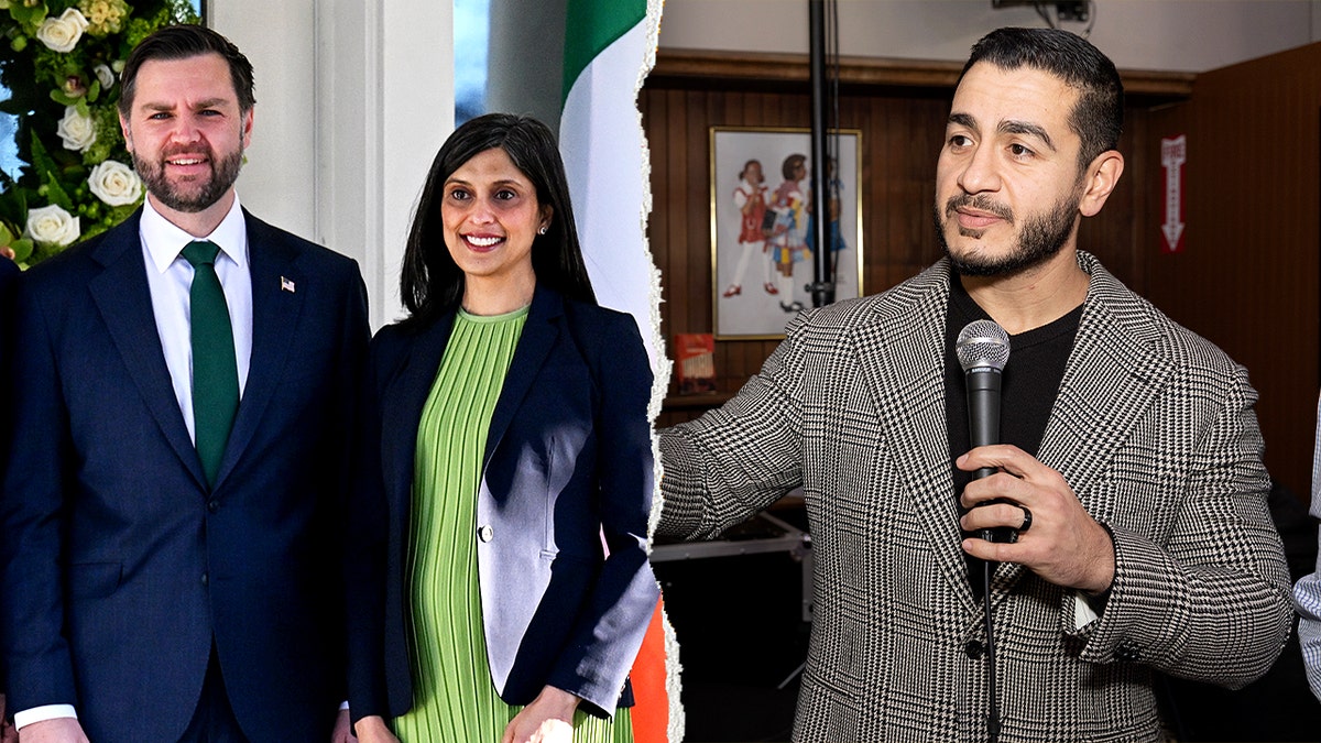 Usha Vance e JD Vance e Abdul El-Sayed se separam