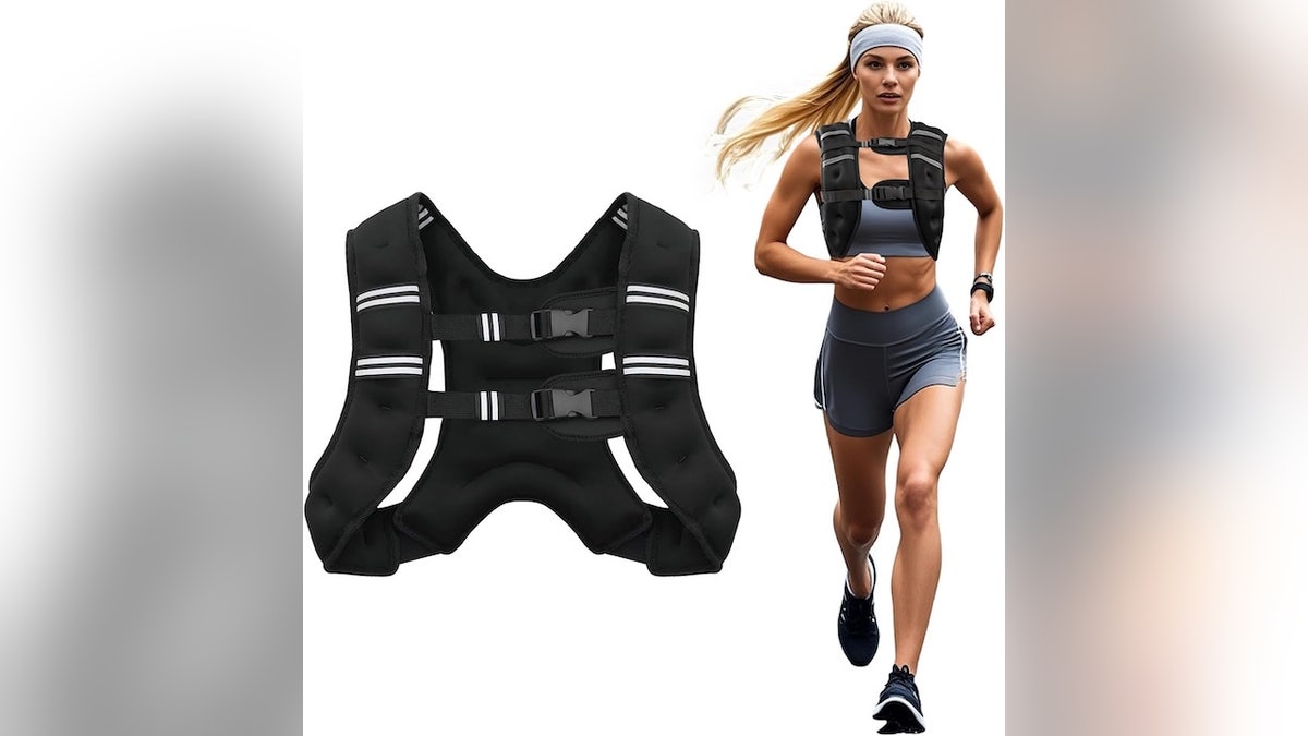 Gym moms can get a better workout with this weighted vest.