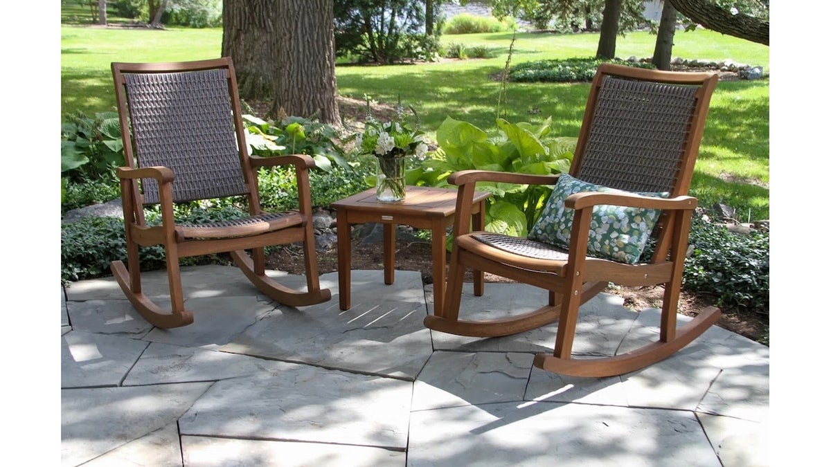 This beautiful chair is finished in durable resin.