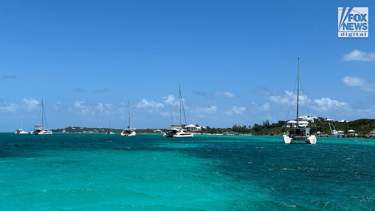 Yachts near Aunt Pat's Bay