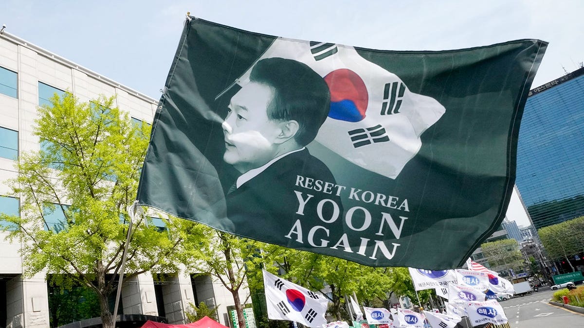 Supporters of former South Korean President Yoon Suk Yeol rally outside Seoul High Court