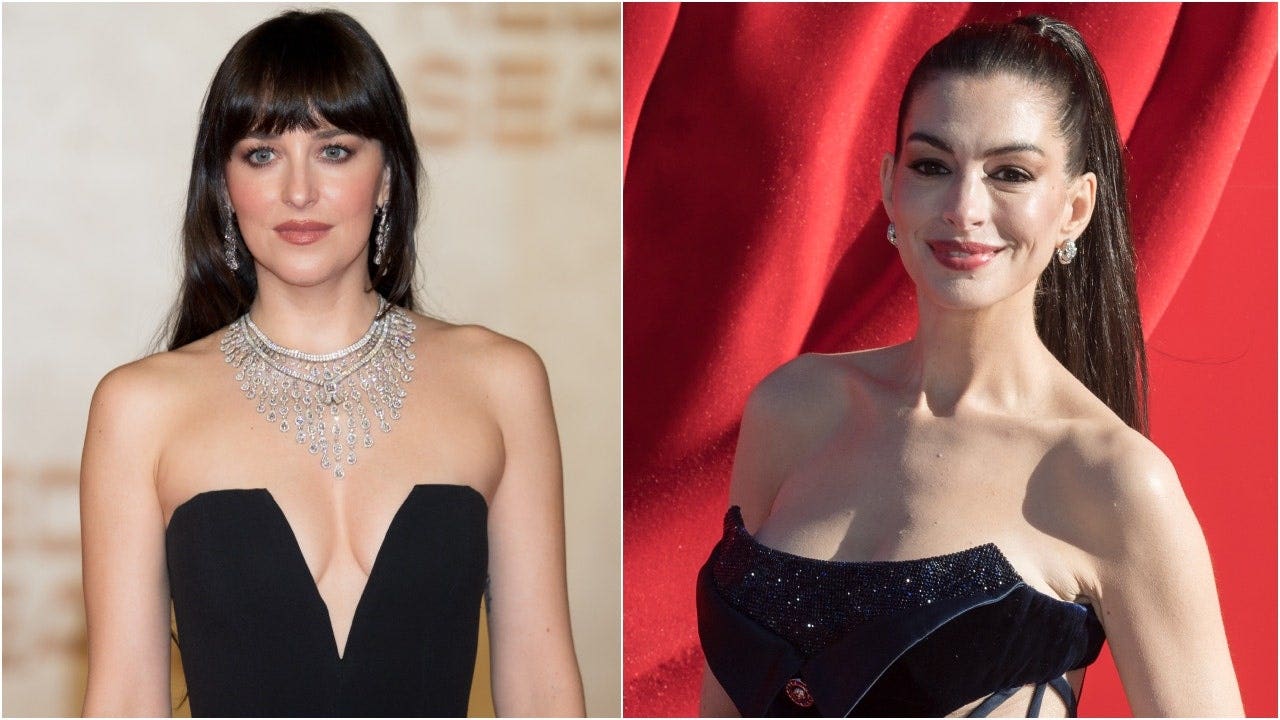 Credit where credit is due, Anne Hathaway and Dakota Johnson making out in  new movie teaser is smart marketing