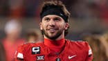 Brendan Sorsby walking off the field at Nippert Stadium in Cincinnati