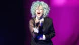 Cyndi Lauper singing on stage at The Colosseum at Caesars Palace in Las Vegas
