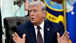 President Donald Trump gesturing as he speaks