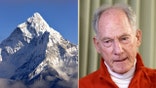 Mount Everest is pictured next to Jim Whittaker.