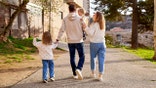 Family walking together