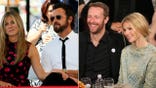 Jennifer Aniston and Justin Theroux; Gwyneth Paltrow and Chris Martin