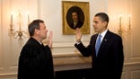 Chief Justice John Roberts, President Barack Obama