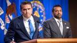 Todd Blanche speaks at Justice Department press conference with FBI Director Kash Patel.