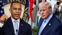 Hakeem Jeffries claims Democrats' Virginia redistricting win was needed to stop what he calls Donald Trump's "MAGA power grab" in the midterms.