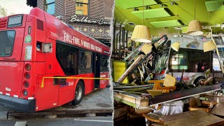 Three people hospitalized after city bus crashes into popular DC restaurant: officials