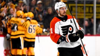 Penguins stave off elimination in Game 5 as postgame brawl erupts after late hit on Sidney Crosby