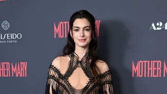Anne Hathaway stuns in daring sheer gown at 'Mother Mary' London premiere - Fox News