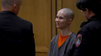 Bald-headed killer smiles in court as she learns fate for ambush of her father - Fox News