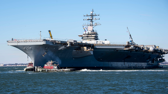 Aircraft carrier that fought Houthis catches fire while docked in Virginia, 3 hurt - Fox News