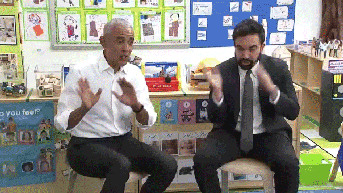 Obama, Mamdani belt out 'Wheels on the Bus' during Bronx pre-K visit - Fox News