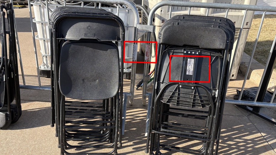 Professional vendors at the No Kings protest on March 28, 2026, in St. Paul, Minn.