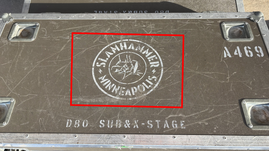 Professional vendors at the No Kings protest on March 28, 2026, in St. Paul, Minn.