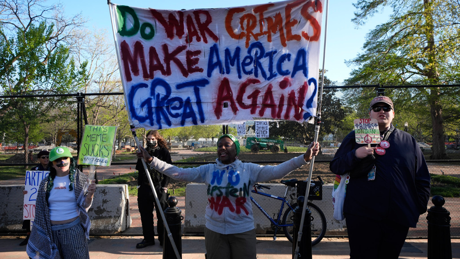 Protester calls the demonstration political theater