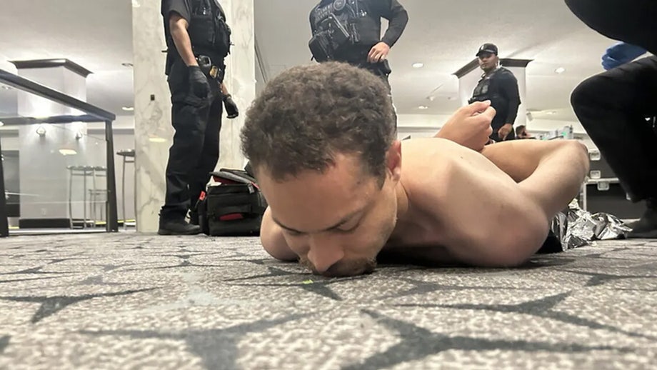 President Trump rushed from White House Correspondents’ Dinner after shots fired, suspect held