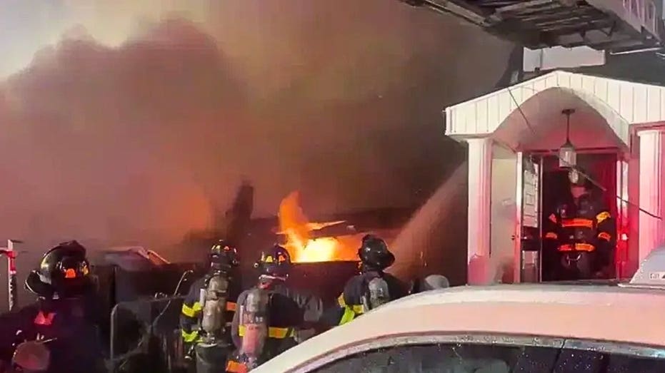 Eight NYPD officers injured in massive explosion while responding to knife-wielding man in Queens home