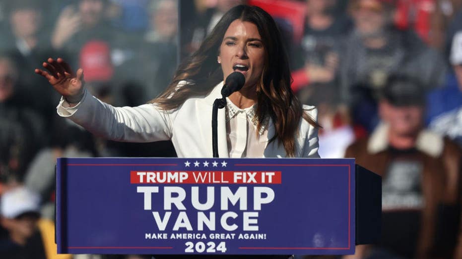 Donald Trump makes odd 'hair' comment to Danica Patrick at TPUSA event