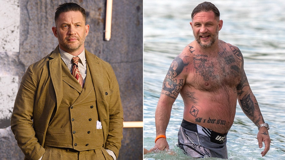 'Peaky Blinders' star Tom Hardy spotted enjoying beach day in Barbados with wife during family vacation