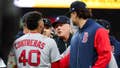 Red Sox broadcast fumes at Framber Valdez for acting like a child in bench-clearing move: 'What a joke' - Fox News