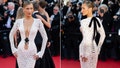 Bella Hadid stuns in sheer lace gown with plunging neckline at Cannes - Fox News