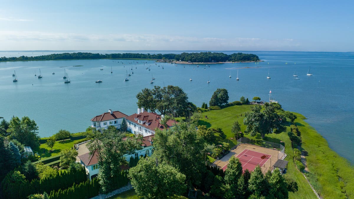 aerial view of home