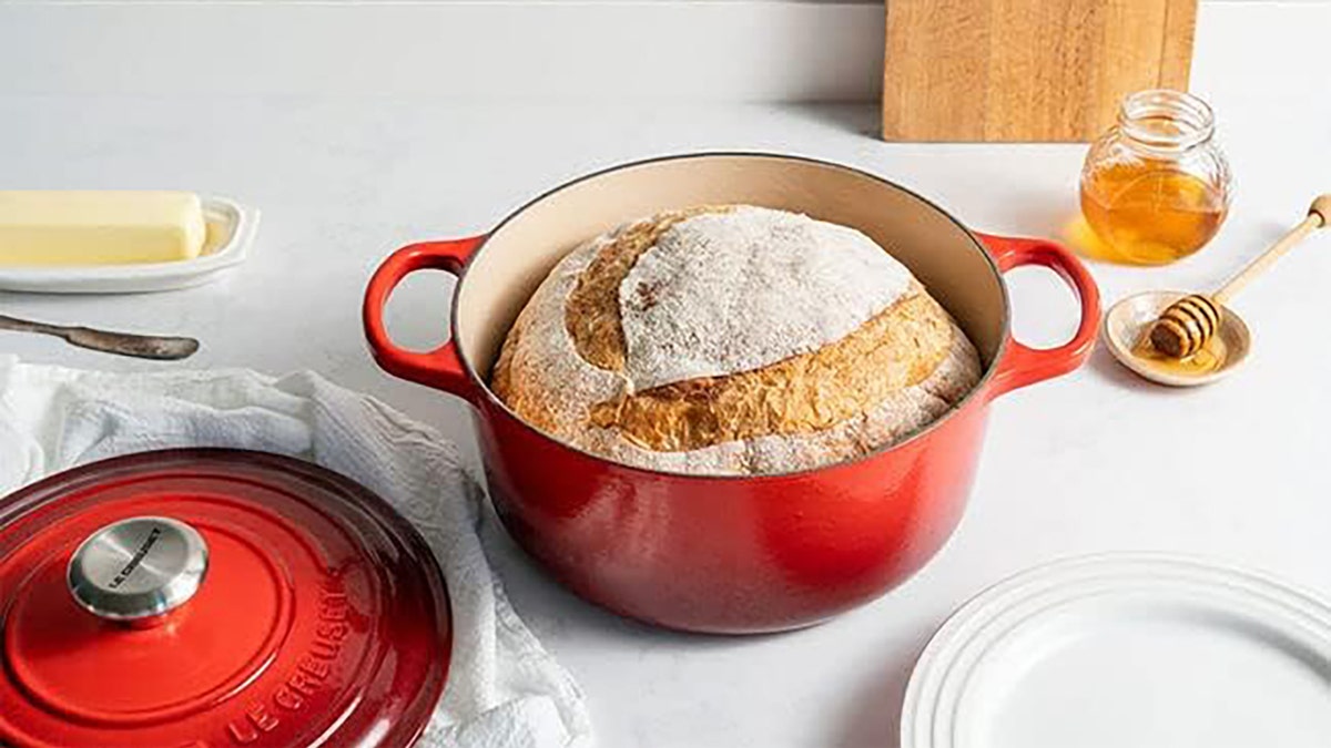 Enameled cast iron is easy to clean.