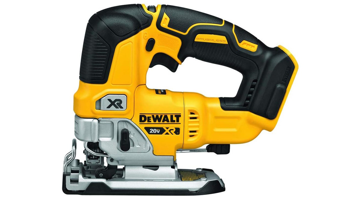 Cut all kinds of shapes with DeWalt's jig saw.