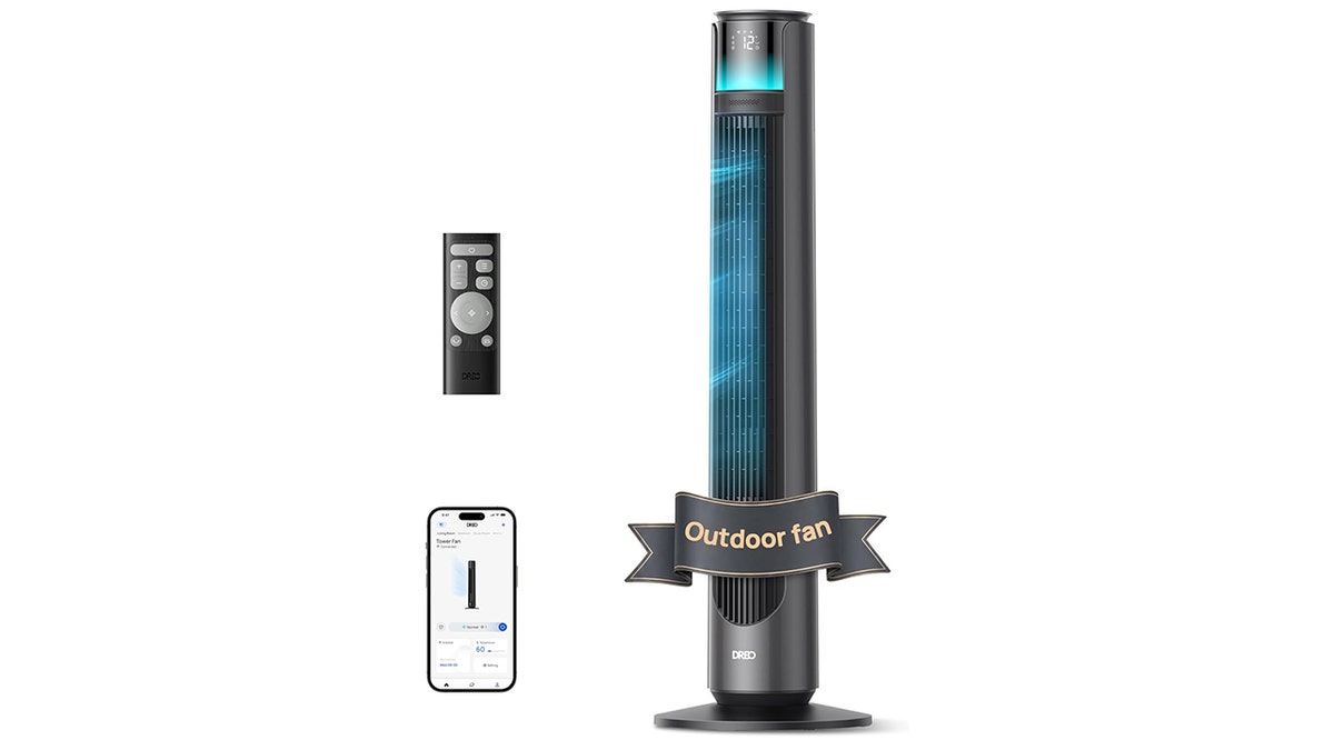 Get a break from the heat with this outdoor fan.