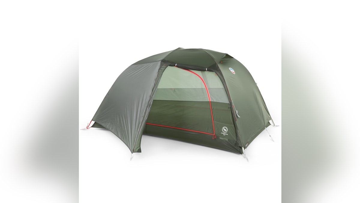 This two-person backpacking tent weighs under three pounds.