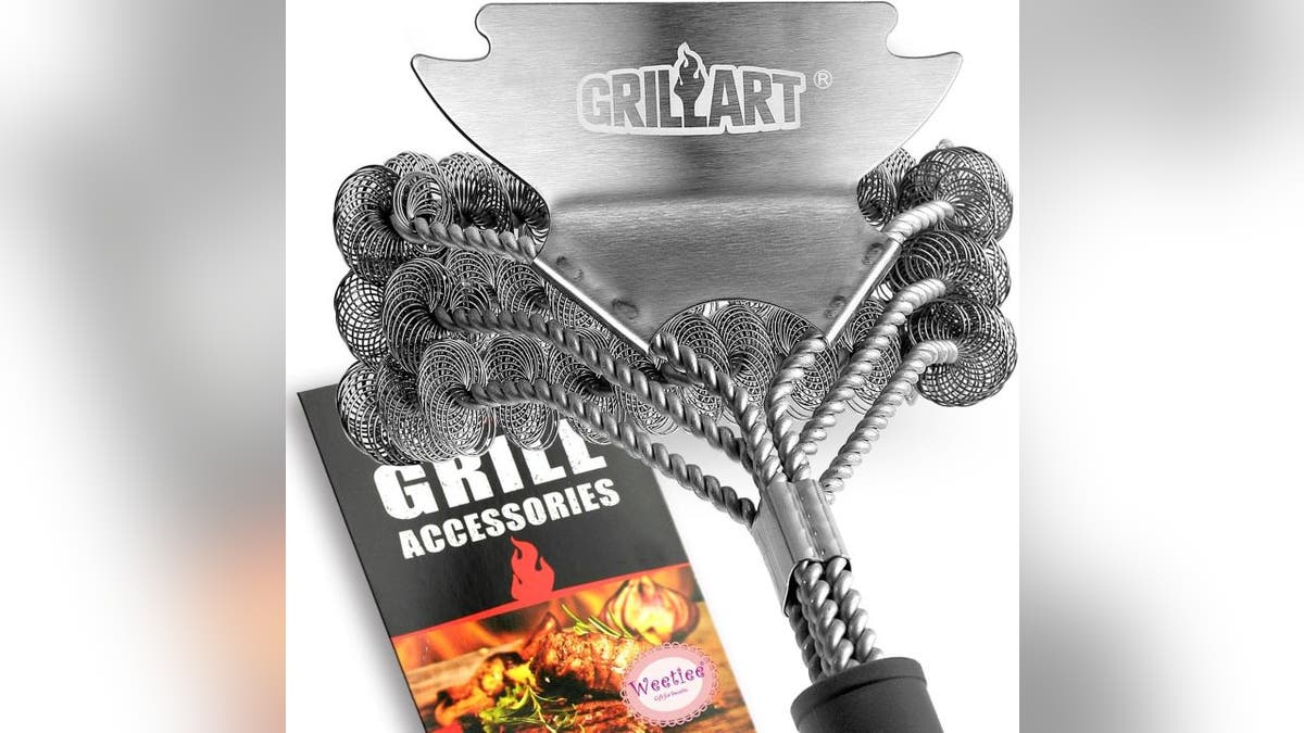 Make grilling safer with this bristle-free brush.