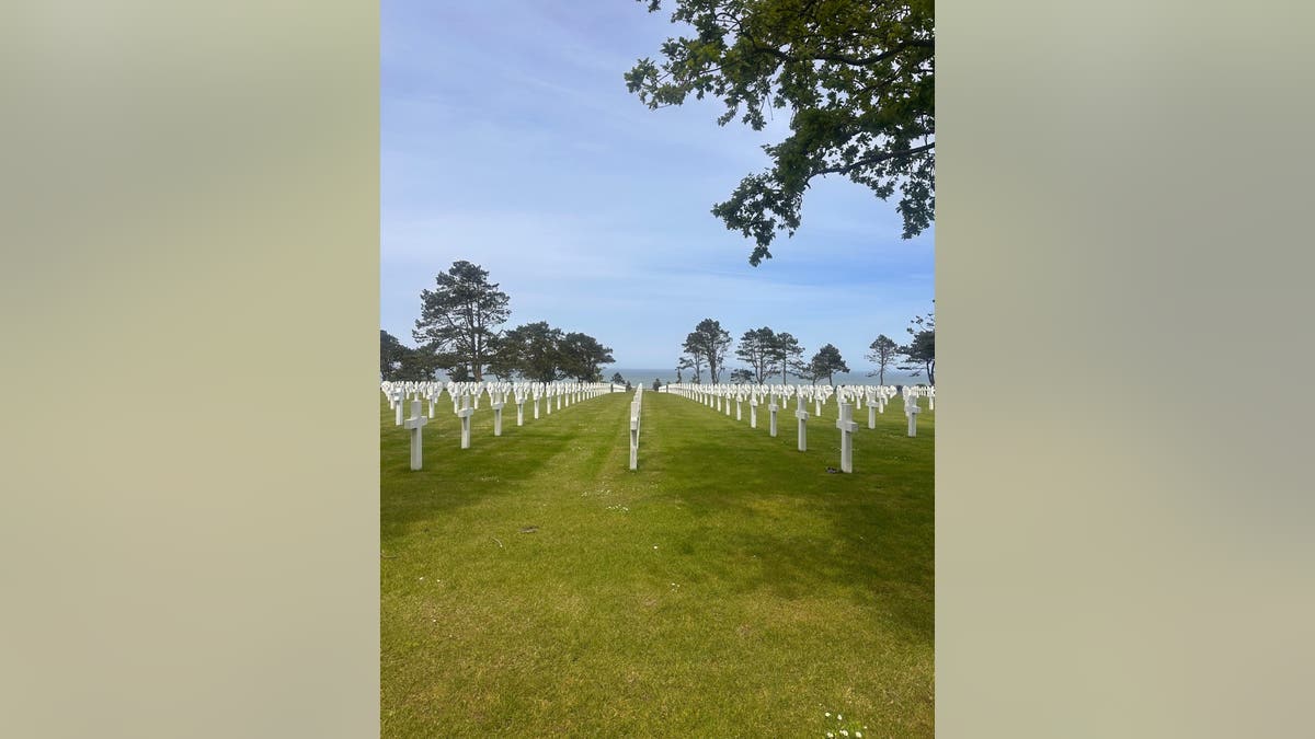 The American Cemetery in Normandy.