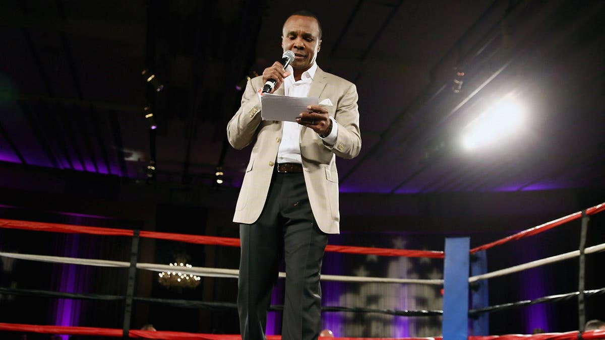 Sugar Ray Leonard attends a charity boxing event in Hollywood