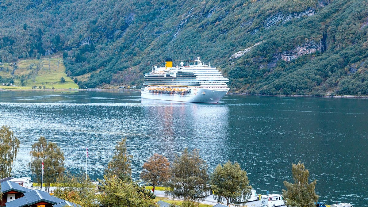 Costa Cruise vessel sailing in Norway