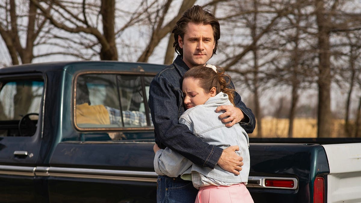 An emotional scene from the Lifetime film "Faith & Forgiveness" about Al and Lisa Robertson.