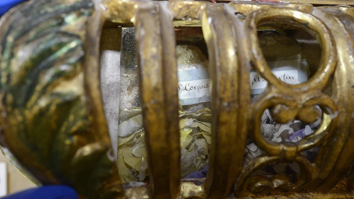Close-up view of Baroque urn